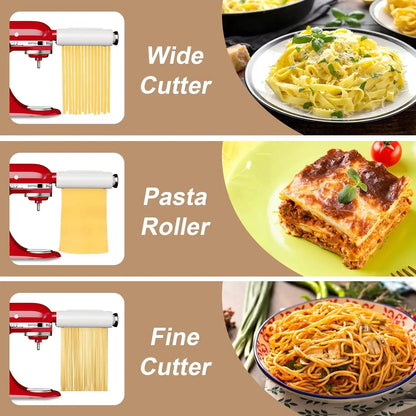 3-In-1 Electric Pasta Maker for Kitchenaid Stand Mixers